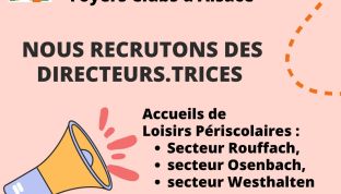 Recrutement de directeur-trices / Accueils de Loisirs Périscolaires