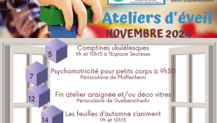 Programme ateliers d'éveil