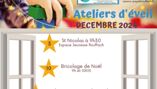 Programme ateliers d'éveil